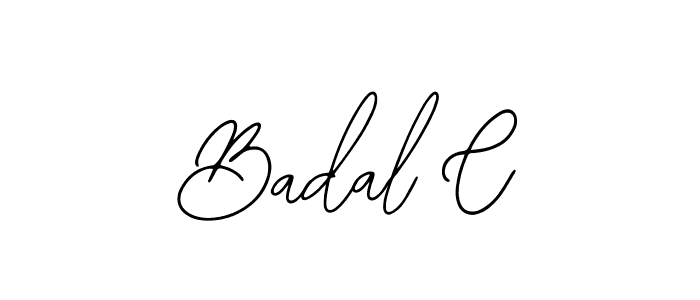Design your own signature with our free online signature maker. With this signature software, you can create a handwritten (Bearetta-2O07w) signature for name Badal C. Badal C signature style 12 images and pictures png