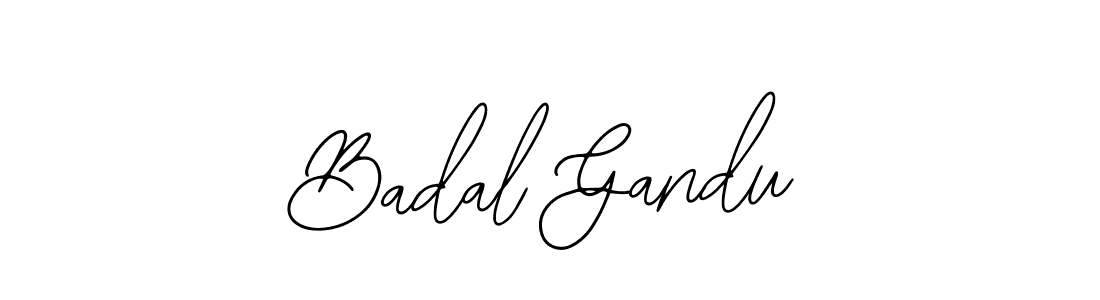 Make a beautiful signature design for name Badal Gandu. With this signature (Bearetta-2O07w) style, you can create a handwritten signature for free. Badal Gandu signature style 12 images and pictures png