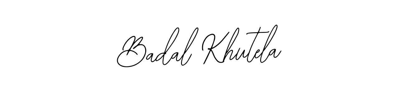 Bearetta-2O07w is a professional signature style that is perfect for those who want to add a touch of class to their signature. It is also a great choice for those who want to make their signature more unique. Get Badal Khutela name to fancy signature for free. Badal Khutela signature style 12 images and pictures png