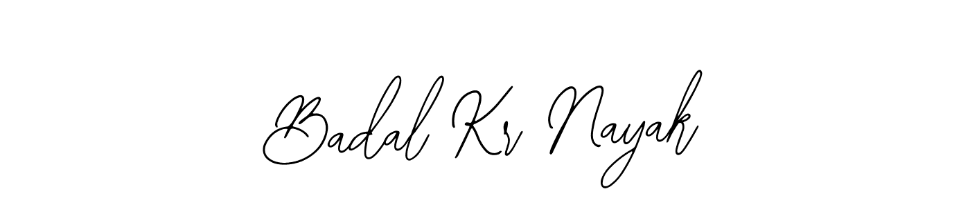 How to make Badal Kr Nayak name signature. Use Bearetta-2O07w style for creating short signs online. This is the latest handwritten sign. Badal Kr Nayak signature style 12 images and pictures png