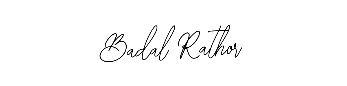 How to make Badal Rathor name signature. Use Bearetta-2O07w style for creating short signs online. This is the latest handwritten sign. Badal Rathor signature style 12 images and pictures png