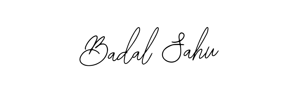 How to make Badal Sahu name signature. Use Bearetta-2O07w style for creating short signs online. This is the latest handwritten sign. Badal Sahu signature style 12 images and pictures png