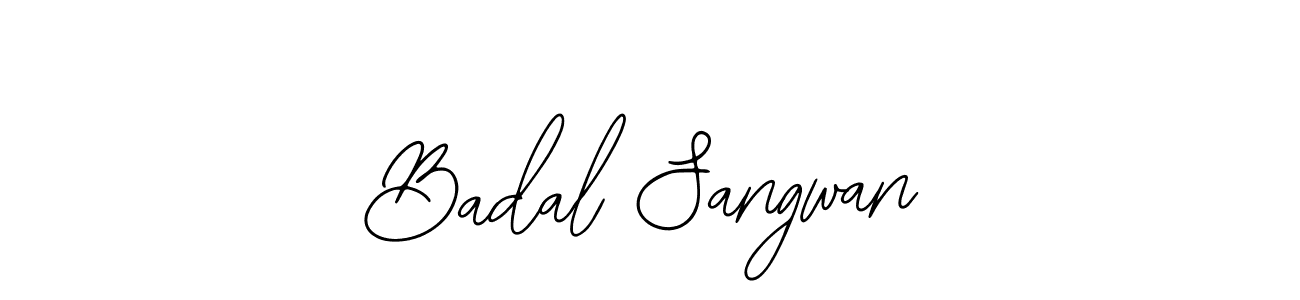 Use a signature maker to create a handwritten signature online. With this signature software, you can design (Bearetta-2O07w) your own signature for name Badal Sangwan. Badal Sangwan signature style 12 images and pictures png