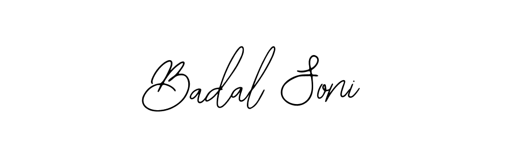 if you are searching for the best signature style for your name Badal Soni. so please give up your signature search. here we have designed multiple signature styles  using Bearetta-2O07w. Badal Soni signature style 12 images and pictures png