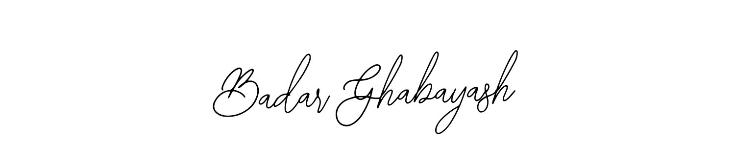 Make a beautiful signature design for name Badar Ghabayash. With this signature (Bearetta-2O07w) style, you can create a handwritten signature for free. Badar Ghabayash signature style 12 images and pictures png