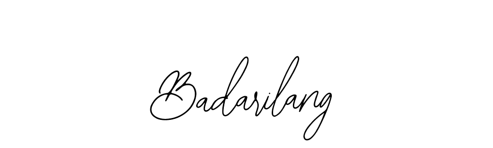 Use a signature maker to create a handwritten signature online. With this signature software, you can design (Bearetta-2O07w) your own signature for name Badarilang. Badarilang signature style 12 images and pictures png