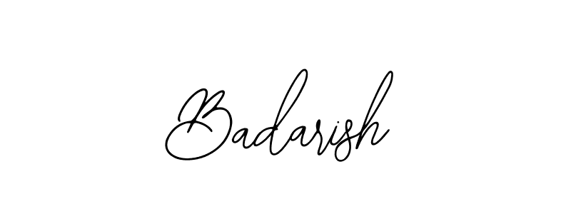 Design your own signature with our free online signature maker. With this signature software, you can create a handwritten (Bearetta-2O07w) signature for name Badarish. Badarish signature style 12 images and pictures png