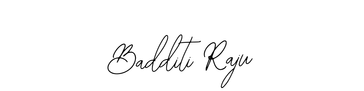 Similarly Bearetta-2O07w is the best handwritten signature design. Signature creator online .You can use it as an online autograph creator for name Badditi Raju. Badditi Raju signature style 12 images and pictures png