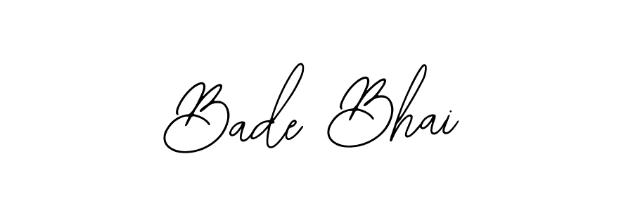 Also You can easily find your signature by using the search form. We will create Bade Bhai name handwritten signature images for you free of cost using Bearetta-2O07w sign style. Bade Bhai signature style 12 images and pictures png