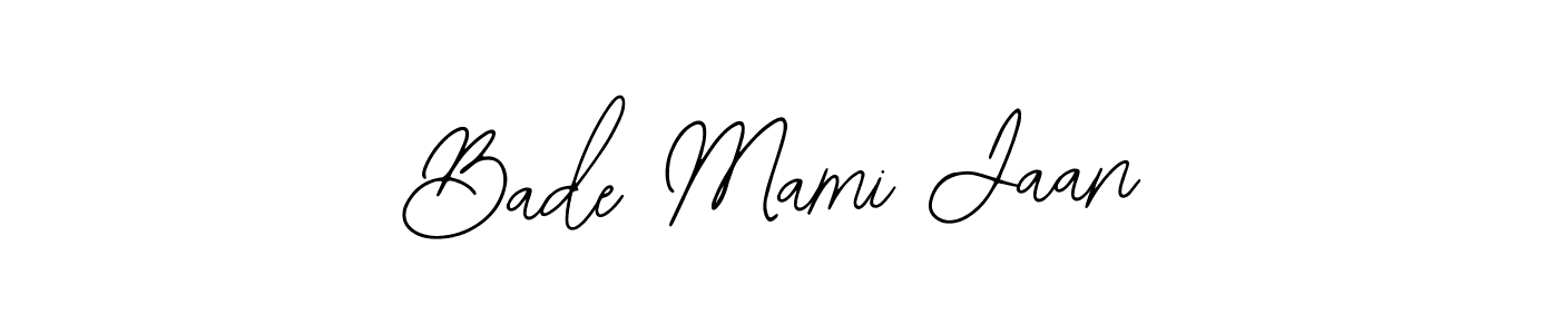 Make a beautiful signature design for name Bade Mami Jaan. Use this online signature maker to create a handwritten signature for free. Bade Mami Jaan signature style 12 images and pictures png