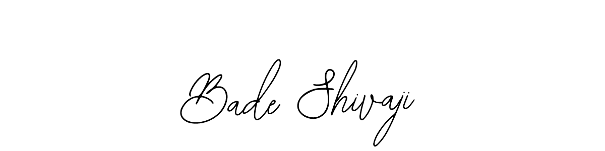 Use a signature maker to create a handwritten signature online. With this signature software, you can design (Bearetta-2O07w) your own signature for name Bade Shivaji. Bade Shivaji signature style 12 images and pictures png