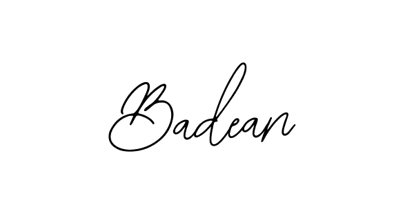 The best way (Bearetta-2O07w) to make a short signature is to pick only two or three words in your name. The name Badean include a total of six letters. For converting this name. Badean signature style 12 images and pictures png