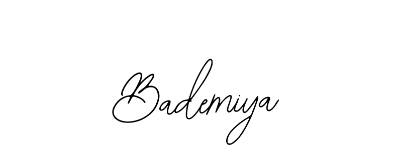 You should practise on your own different ways (Bearetta-2O07w) to write your name (Bademiya) in signature. don't let someone else do it for you. Bademiya signature style 12 images and pictures png