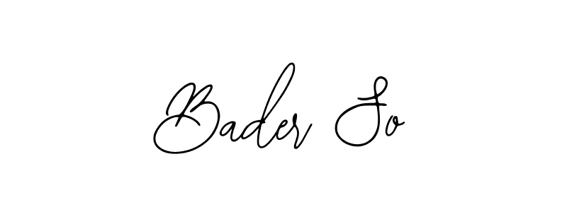 The best way (Bearetta-2O07w) to make a short signature is to pick only two or three words in your name. The name Bader So include a total of six letters. For converting this name. Bader So signature style 12 images and pictures png