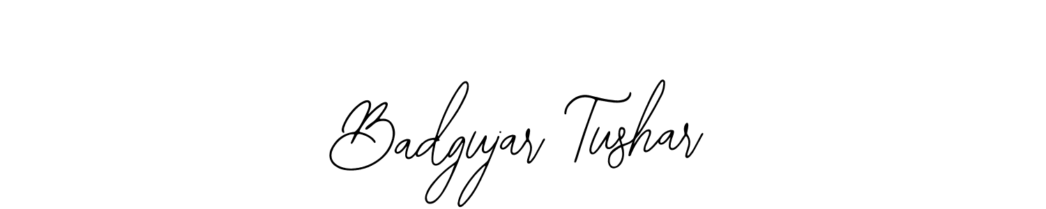 Similarly Bearetta-2O07w is the best handwritten signature design. Signature creator online .You can use it as an online autograph creator for name Badgujar Tushar. Badgujar Tushar signature style 12 images and pictures png