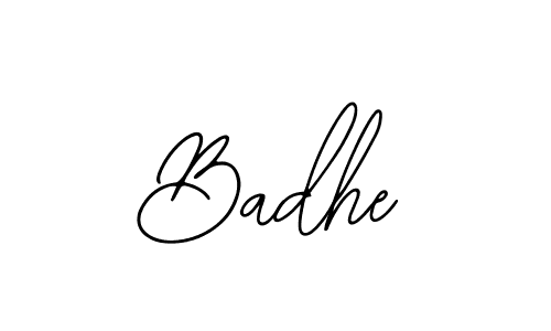 How to make Badhe name signature. Use Bearetta-2O07w style for creating short signs online. This is the latest handwritten sign. Badhe signature style 12 images and pictures png