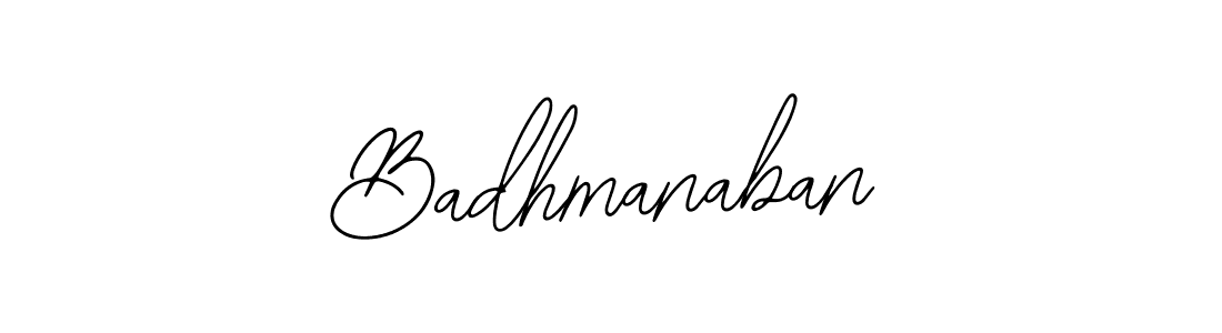 How to make Badhmanaban name signature. Use Bearetta-2O07w style for creating short signs online. This is the latest handwritten sign. Badhmanaban signature style 12 images and pictures png