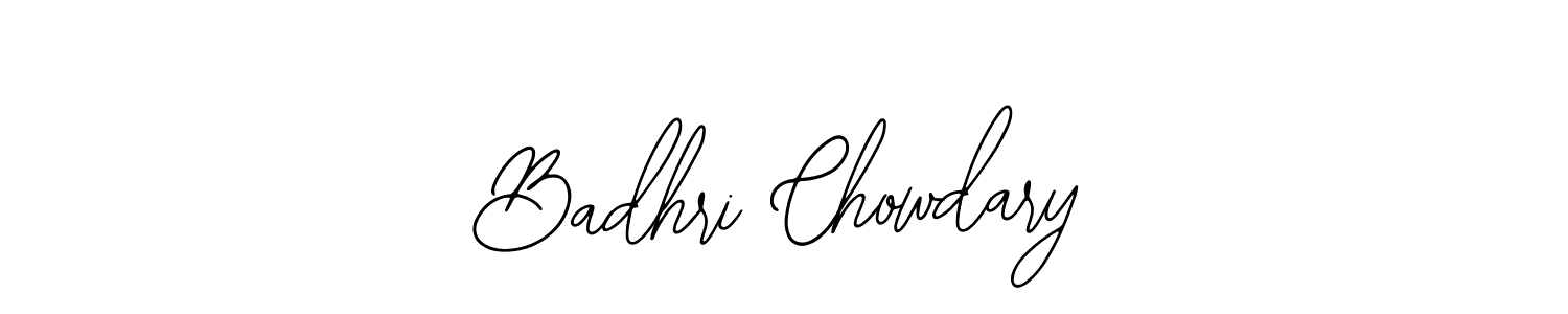 Create a beautiful signature design for name Badhri Chowdary. With this signature (Bearetta-2O07w) fonts, you can make a handwritten signature for free. Badhri Chowdary signature style 12 images and pictures png