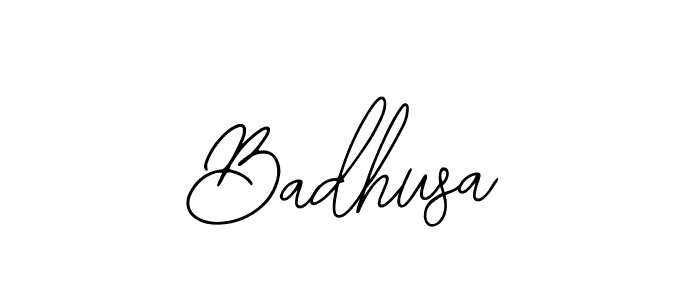 You should practise on your own different ways (Bearetta-2O07w) to write your name (Badhusa) in signature. don't let someone else do it for you. Badhusa signature style 12 images and pictures png