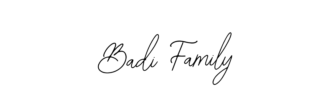 Make a beautiful signature design for name Badi Family. With this signature (Bearetta-2O07w) style, you can create a handwritten signature for free. Badi Family signature style 12 images and pictures png