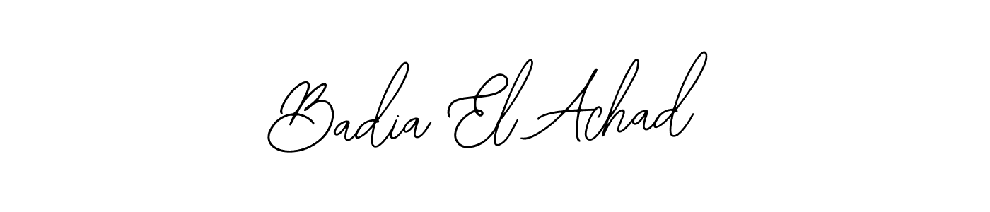 Once you've used our free online signature maker to create your best signature Bearetta-2O07w style, it's time to enjoy all of the benefits that Badia El Achad name signing documents. Badia El Achad signature style 12 images and pictures png