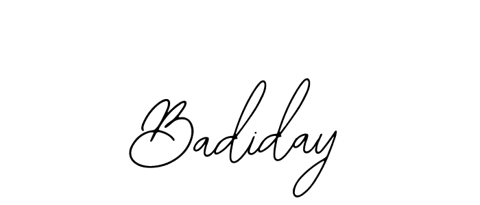 Make a beautiful signature design for name Badiday. Use this online signature maker to create a handwritten signature for free. Badiday signature style 12 images and pictures png