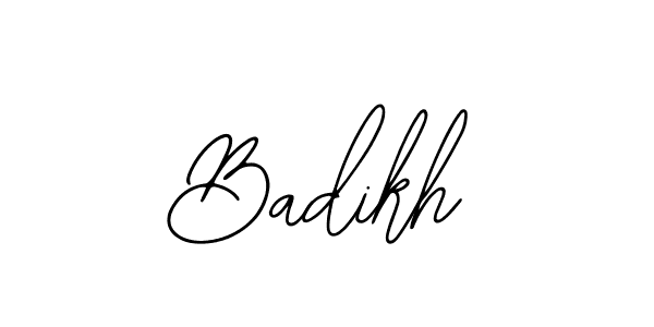 Make a beautiful signature design for name Badikh. With this signature (Bearetta-2O07w) style, you can create a handwritten signature for free. Badikh signature style 12 images and pictures png