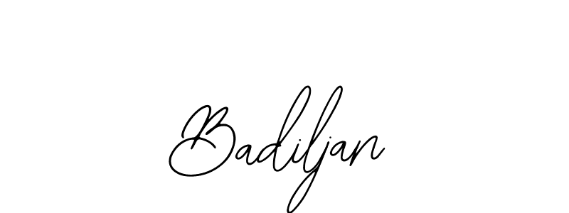 How to make Badiljan name signature. Use Bearetta-2O07w style for creating short signs online. This is the latest handwritten sign. Badiljan signature style 12 images and pictures png