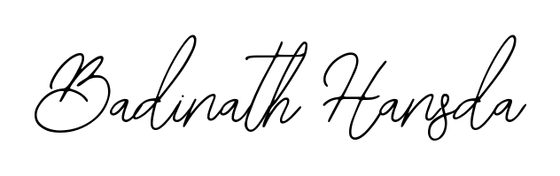 You should practise on your own different ways (Bearetta-2O07w) to write your name (Badinath Hansda) in signature. Don't let someone else do it for you. Badinath Hansda signature style 12 images and pictures png