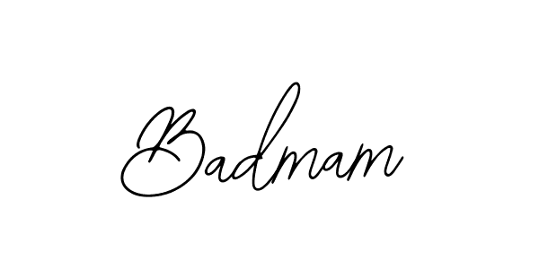 You should practise on your own different ways (Bearetta-2O07w) to write your name (Badmam) in signature. don't let someone else do it for you. Badmam signature style 12 images and pictures png