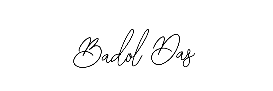 You should practise on your own different ways (Bearetta-2O07w) to write your name (Badol Das) in signature. don't let someone else do it for you. Badol Das signature style 12 images and pictures png