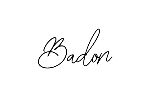 Badon stylish signature style. Best Handwritten Sign (Bearetta-2O07w) for my name. Handwritten Signature Collection Ideas for my name Badon. Badon signature style 12 images and pictures png