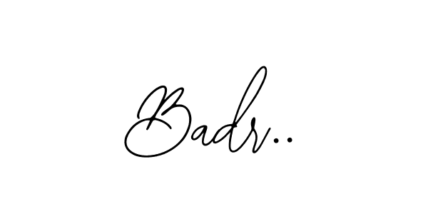 You can use this online signature creator to create a handwritten signature for the name Badr... This is the best online autograph maker. Badr.. signature style 12 images and pictures png