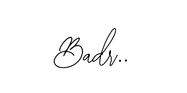 Make a beautiful signature design for name Badr... With this signature (Bearetta-2O07w) style, you can create a handwritten signature for free. Badr.. signature style 12 images and pictures png
