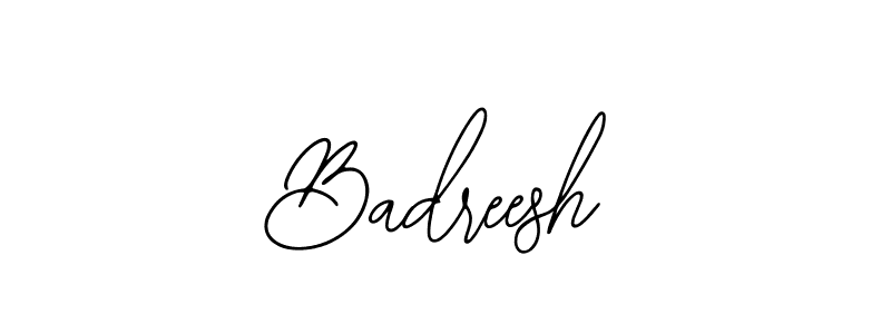 Also You can easily find your signature by using the search form. We will create Badreesh name handwritten signature images for you free of cost using Bearetta-2O07w sign style. Badreesh signature style 12 images and pictures png