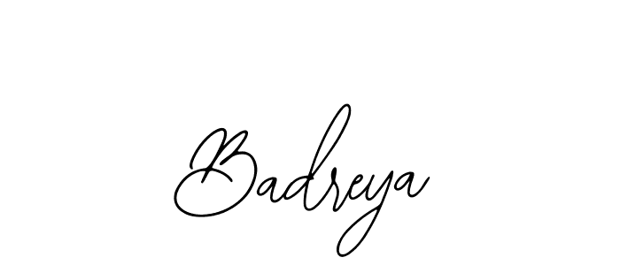 Design your own signature with our free online signature maker. With this signature software, you can create a handwritten (Bearetta-2O07w) signature for name Badreya. Badreya signature style 12 images and pictures png