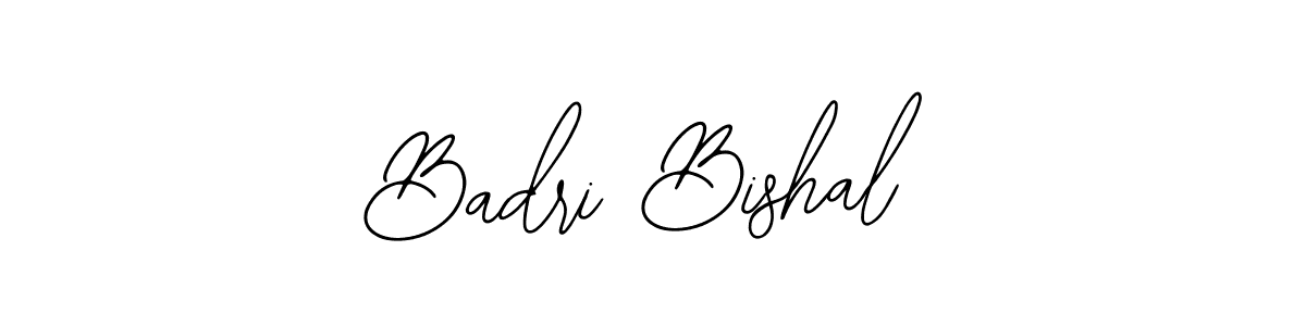 The best way (Bearetta-2O07w) to make a short signature is to pick only two or three words in your name. The name Badri Bishal include a total of six letters. For converting this name. Badri Bishal signature style 12 images and pictures png