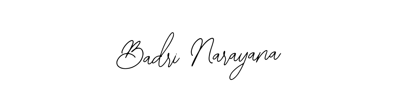 Create a beautiful signature design for name Badri Narayana. With this signature (Bearetta-2O07w) fonts, you can make a handwritten signature for free. Badri Narayana signature style 12 images and pictures png