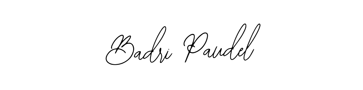 Design your own signature with our free online signature maker. With this signature software, you can create a handwritten (Bearetta-2O07w) signature for name Badri Paudel. Badri Paudel signature style 12 images and pictures png