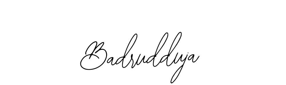 Design your own signature with our free online signature maker. With this signature software, you can create a handwritten (Bearetta-2O07w) signature for name Badrudduja. Badrudduja signature style 12 images and pictures png