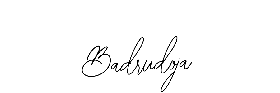 How to Draw Badrudoja signature style? Bearetta-2O07w is a latest design signature styles for name Badrudoja. Badrudoja signature style 12 images and pictures png