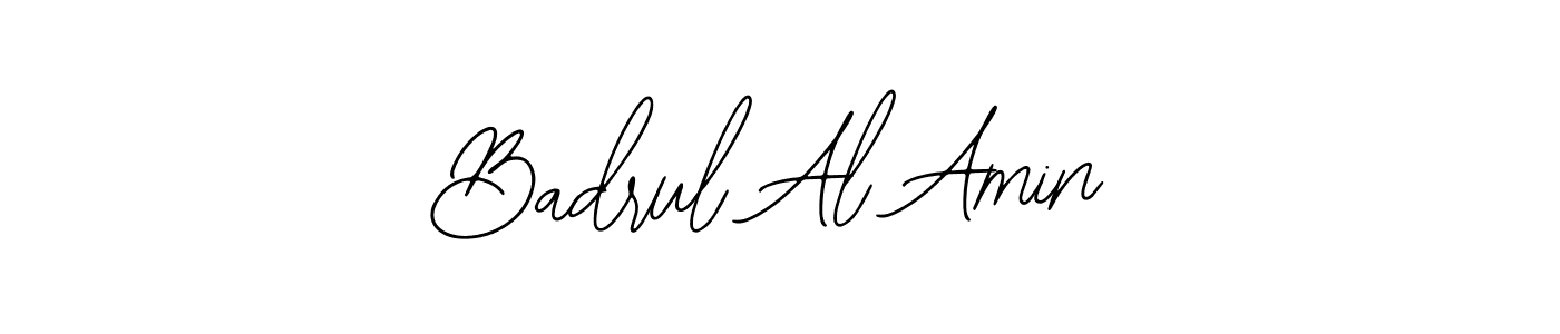 How to make Badrul Al Amin name signature. Use Bearetta-2O07w style for creating short signs online. This is the latest handwritten sign. Badrul Al Amin signature style 12 images and pictures png