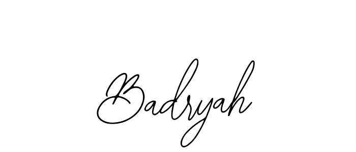Also we have Badryah name is the best signature style. Create professional handwritten signature collection using Bearetta-2O07w autograph style. Badryah signature style 12 images and pictures png