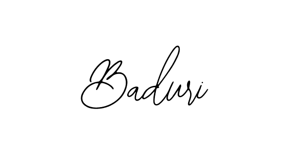 The best way (Bearetta-2O07w) to make a short signature is to pick only two or three words in your name. The name Baduri include a total of six letters. For converting this name. Baduri signature style 12 images and pictures png