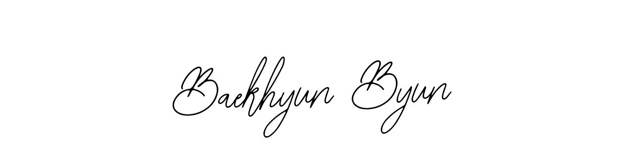 You can use this online signature creator to create a handwritten signature for the name Baekhyun Byun. This is the best online autograph maker. Baekhyun Byun signature style 12 images and pictures png