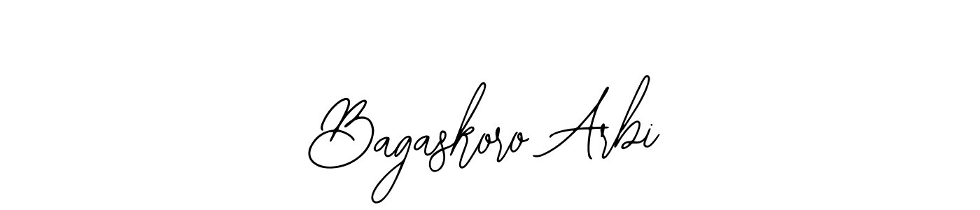 Use a signature maker to create a handwritten signature online. With this signature software, you can design (Bearetta-2O07w) your own signature for name Bagaskoro Arbi. Bagaskoro Arbi signature style 12 images and pictures png