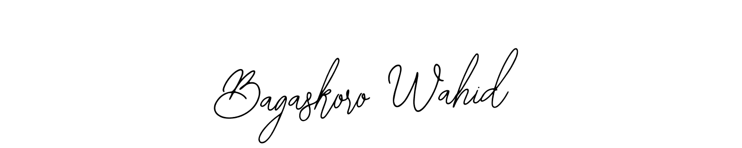 Make a short Bagaskoro Wahid signature style. Manage your documents anywhere anytime using Bearetta-2O07w. Create and add eSignatures, submit forms, share and send files easily. Bagaskoro Wahid signature style 12 images and pictures png