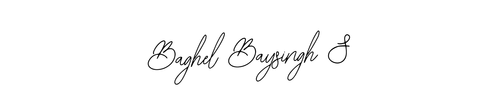 Create a beautiful signature design for name Baghel Baysingh S. With this signature (Bearetta-2O07w) fonts, you can make a handwritten signature for free. Baghel Baysingh S signature style 12 images and pictures png