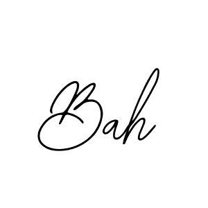 Use a signature maker to create a handwritten signature online. With this signature software, you can design (Bearetta-2O07w) your own signature for name Bah. Bah signature style 12 images and pictures png