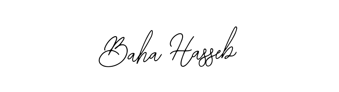 Also You can easily find your signature by using the search form. We will create Baha Hasseb name handwritten signature images for you free of cost using Bearetta-2O07w sign style. Baha Hasseb signature style 12 images and pictures png